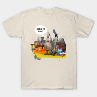 Born to hunt, Viking punk boy camping T-Shirt